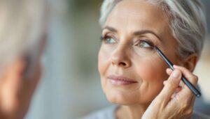Augen-Make-up ab 50: Einfache Technik gegen Schlupflider